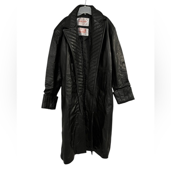 Nick Fury Iron Man 2 Coat Black Leather Long Coat - Picture 1 of 10